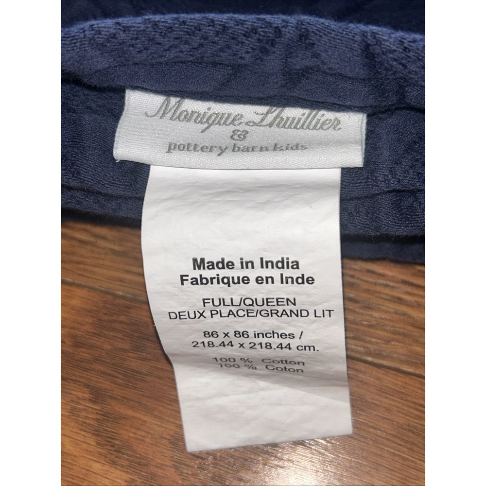 Monique Lhuillier for Pottery Barn Kids 100% cotton Full/Queen Quilt & 2 Shams - Picture 2 of 7